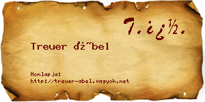 Treuer Ábel névjegykártya