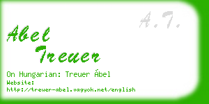 abel treuer business card